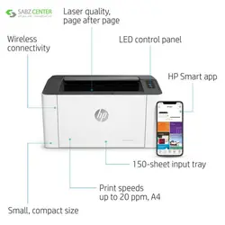 پرینتر لیزری اچ پی Laser 107wHP Laser 107w Laser Printer