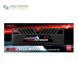 رم دسکتاپ DDR4 تک کاناله گیل Potenza ظرفیت 16GBGeil Potenza DDR4 3200Mhz CL16 Singel Channel Desktop RAM-16GB