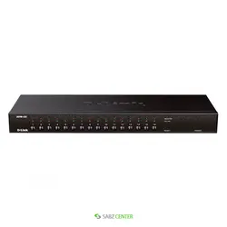 سوییچ 16 پورت KVM دی-لینک مدل KVM-450 D-Link KVM-450 16-Port PS2/USB Combo KVM Switch
