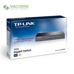 سوییچ 8پورت گیگابیت دسکتاپ/رکمونت تی پی-لینکTL-SG1008TP-LINK TL-SG1008 8-Port Gigabit Desktop/Rackmount Switch