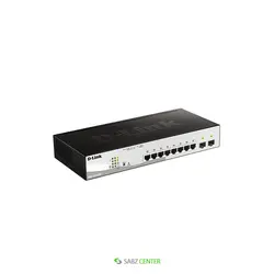 دی لینک سوییچ 10 پورتی گیگابیت DGS-1210-10P D-Link 8-port Gigabit PoE Smart Switch + 2 Combo T/SFP DGS-1210-10P