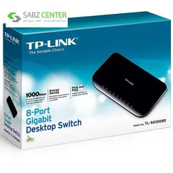 سوییچ 8 پورت گیگابیت و دسکتاپ تی پی-لینک مدل New Design TL-SG1008D TP-LINK New Design TL-SG1008D 8-Port Gigabit Desktop Switch