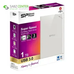 هارددیسک اکسترنال سیلیکون پاور مدل Stream S03 ظرفیت 1 ترابایتSilicon Power Stream S03 External Hard Drive - 1TB