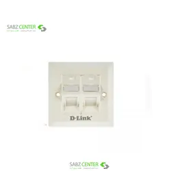 فیس پلیت دو پورت دی-لینک مدل NFP-0WHI22D-Link NFP-0WHI22 Dual Port Face Plate