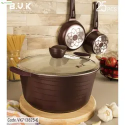 سرویس پخت و پز 25 پارچه بی.وی.کی مدل 713825