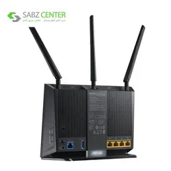 مودم-روتر ADSL/VDSL بی‌سیم و دوبانده ایسوس مدل DSL-AC68UAsus DSL-AC68U Dual-Band Wireless-AC1900 Gigabit ADSL/VDSL Modem Router