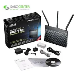 مودم-روتر ADSL/VDSL بی‌سیم و دوبانده ایسوس مدل DSL-AC68UAsus DSL-AC68U Dual-Band Wireless-AC1900 Gigabit ADSL/VDSL Modem Router