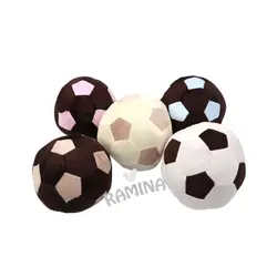 توپ چهل تکه مخملی رنگی بچه گانه - فروشگاه سیسمونی نوزاد رامینا