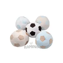 توپ چهل تکه مخملی رنگی بچه گانه - فروشگاه سیسمونی نوزاد رامینا