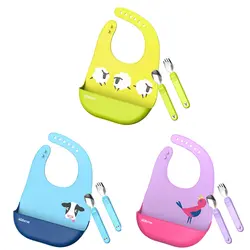 پیشبند و قاشق چنگال نوزاد کیدزمی Kidsme  - خرید قیمت