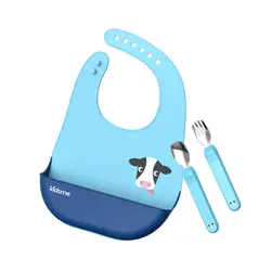 پیشبند و قاشق چنگال نوزاد کیدزمی Kidsme  - خرید قیمت