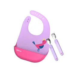 پیشبند و قاشق چنگال نوزاد کیدزمی Kidsme  - خرید قیمت