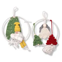 آویز مکرومه طرح کاج - فروشگاه سیسمونی نوزاد رامینا