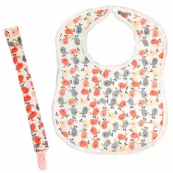 ست پیشبند و بند پستانک نوزاد دولانو Dolano - فروشگاه سیسمونی نوزاد رامینا