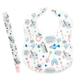 ست پیشبند و بند پستانک نوزاد دولانو Dolano - فروشگاه سیسمونی نوزاد رامینا