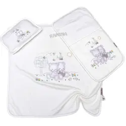 رختخواب سه تکه طرح خرس های دوقلو بیبی لایک Baby Like - فروشگاه سیسمونی نوزاد رامینا