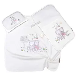 رختخواب سه تکه طرح خرس های دوقلو بیبی لایک Baby Like - فروشگاه سیسمونی نوزاد رامینا