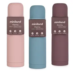 فلاسک نوشیدنی استیل دوجداره 500 میل مینی لند Miniland - فروشگاه سیسمونی نوزاد رامینا