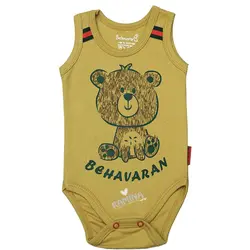 زیر دکمه دار رکابی نوزاد طرح گوچی به آوران Behavaran - فروشگاه سیسمونی نوزاد رامینا