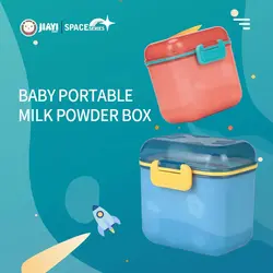 ظرف ذخیره شیرخشک 480 میل با پیمانه طرح فضایی Jiayi - فروشگاه سیسمونی نوزاد رامینا