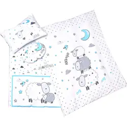 ست رختخواب نوزادی 4 تکه طرح گوسفند چیکو Chicco