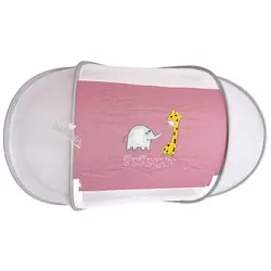 پشه بند فنری کمپی نوزاد طرح فیل و زرافه - فروشگاه سیسمونی نوزاد رامینا