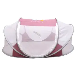 پشه بند فنری کمپی نوزاد طرح فیل و زرافه - فروشگاه سیسمونی نوزاد رامینا