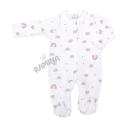 ست لباس بیمارستانی 10 تکه نوزاد طرح رنگین کمان بایو ارگانیک bio organic - فروشگاه سیسمونی نوزاد رامینا