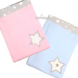 پتو نازک تابستانی نوزاد طرح ستاره مام شاپ Momshop - فروشگاه سیسمونی نوزاد رامینا