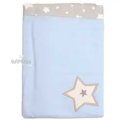 پتو نازک تابستانی نوزاد طرح ستاره مام شاپ Momshop - فروشگاه سیسمونی نوزاد رامینا