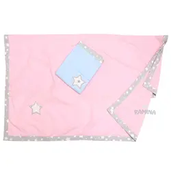 پتو نازک تابستانی نوزاد طرح ستاره مام شاپ Momshop - فروشگاه سیسمونی نوزاد رامینا