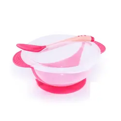 کاسه چسبان درب دار با قاشق چیکو Chicco - فروشگاه سیسمونی نوزاد رامینا