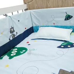 سرویس خواب روتختی پسرانه طرح فضایی کد 505 بیبی فورلایف Baby4life - فروشگاه سیسمونی نوزاد رامینا