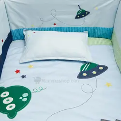 سرویس خواب روتختی پسرانه طرح فضایی کد 505 بیبی فورلایف Baby4life - فروشگاه سیسمونی نوزاد رامینا
