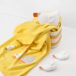 پتوی نخی چهار فصل نوزاد طرح جوجه بی بیبی Bi Baby - فروشگاه سیسمونی نوزاد رامینا