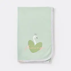 پتوی نخی چهار فصل نوزاد طرح قو بی بیبی Bi Baby - فروشگاه سیسمونی نوزاد رامینا