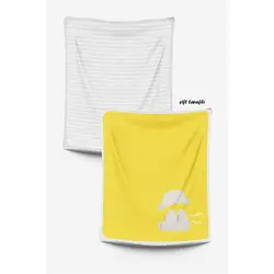 پتو دو رو طرح دار نوزاد بایو ارگانیک bio organic - فروشگاه سیسمونی نوزاد رامینا