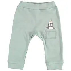 ست بلوز شلوار و پافر نوزادی پسرانه طرح پنگوئن بی ارگانیک Biorganic - فروشگاه سیسمونی نوزاد رامینا