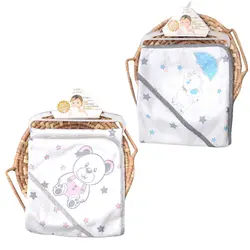 پتو دورپیچ کلاهدار سیسمونی Baby of mine - فروشگاه سیسمونی نوزاد رامینا