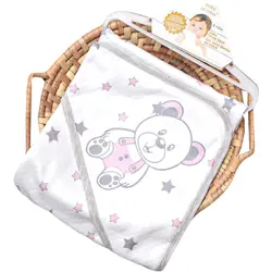 پتو دورپیچ کلاهدار سیسمونی Baby of mine - فروشگاه سیسمونی نوزاد رامینا