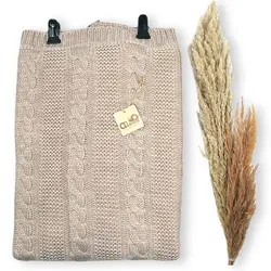 پتو بافتنی نوزاد مدل بافت مارپیچ آلدینا Aldiana - فروشگاه سیسمونی نوزاد رامینا