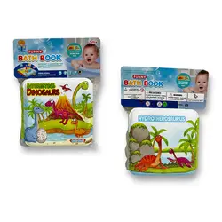 کتاب حمام کودک طرح خرچنگ و دایناسور Bath Book - فروشگاه سیسمونی نوزاد رامینا