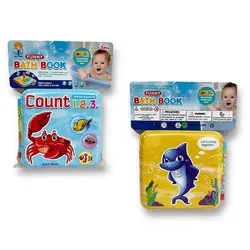 کتاب حمام کودک طرح خرچنگ و دایناسور Bath Book - فروشگاه سیسمونی نوزاد رامینا