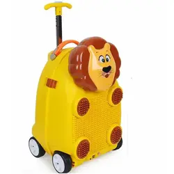 چمدان چرخ دار مسافرتی کودک طرح حیوانات Peng Da Toys