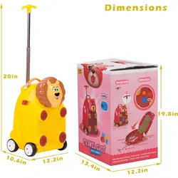 چمدان چرخ دار مسافرتی کودک طرح حیوانات Peng Da Toys