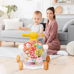 واکر چهار کاره موزیکال کودک کد 604 سوببر Sobebear