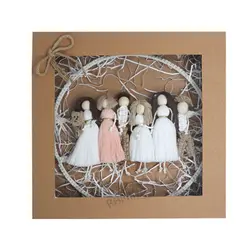 عروسک آویز مکرومه طرح خانواده Happy