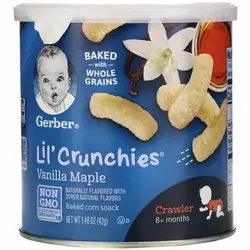 پفک کرانچی با طعم وانیل و شهد گل گربر Gerber