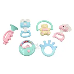 پک جغجغه 6 عددی قلک شو خرس صورتی Baby Toys