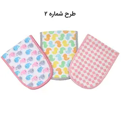 دستمال آروغ گیر 3 عددی نوزاد ایس ایز Isiz